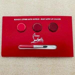 💄NEW💄 Christian Louboutin Silky Satin Lip Color Sample Card w/brush  shades - Main Image